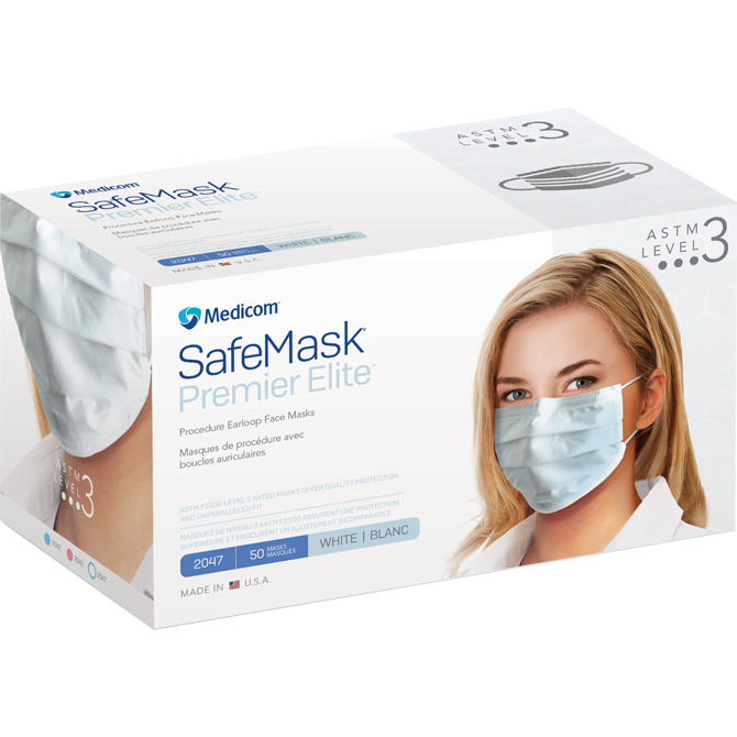 medicom safemask premier elite earloop mask level 3