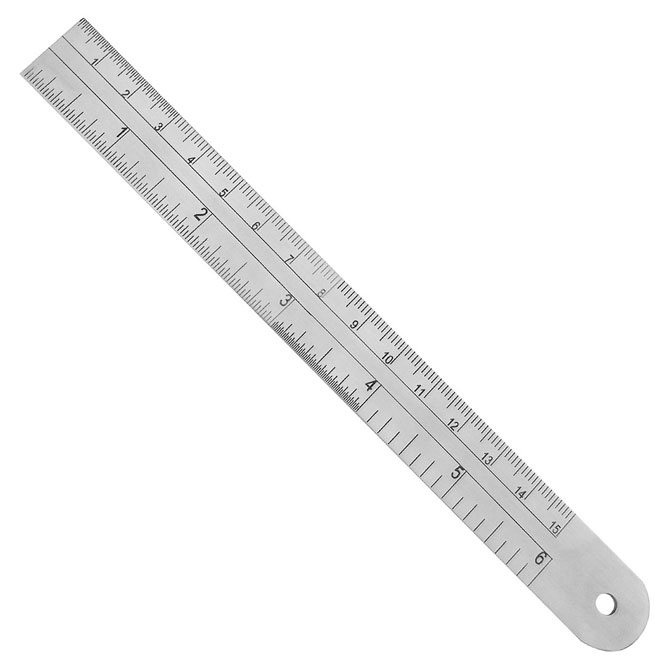 Ultimate Dental  ProDent 6 Stainless Steel Ruler