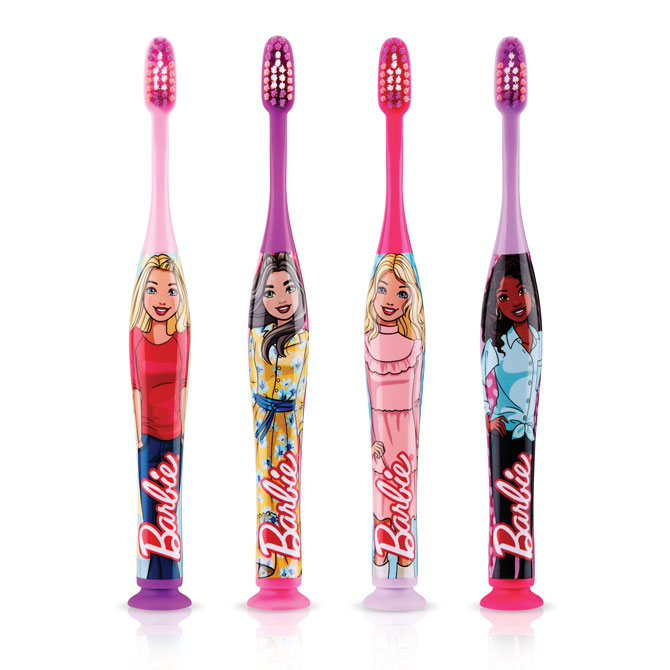 Barbie discount toothbrush set